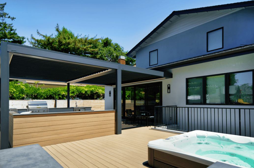 Pergolas and Outdoor Hot Tubs: Designing a Relaxing Spa Retreat